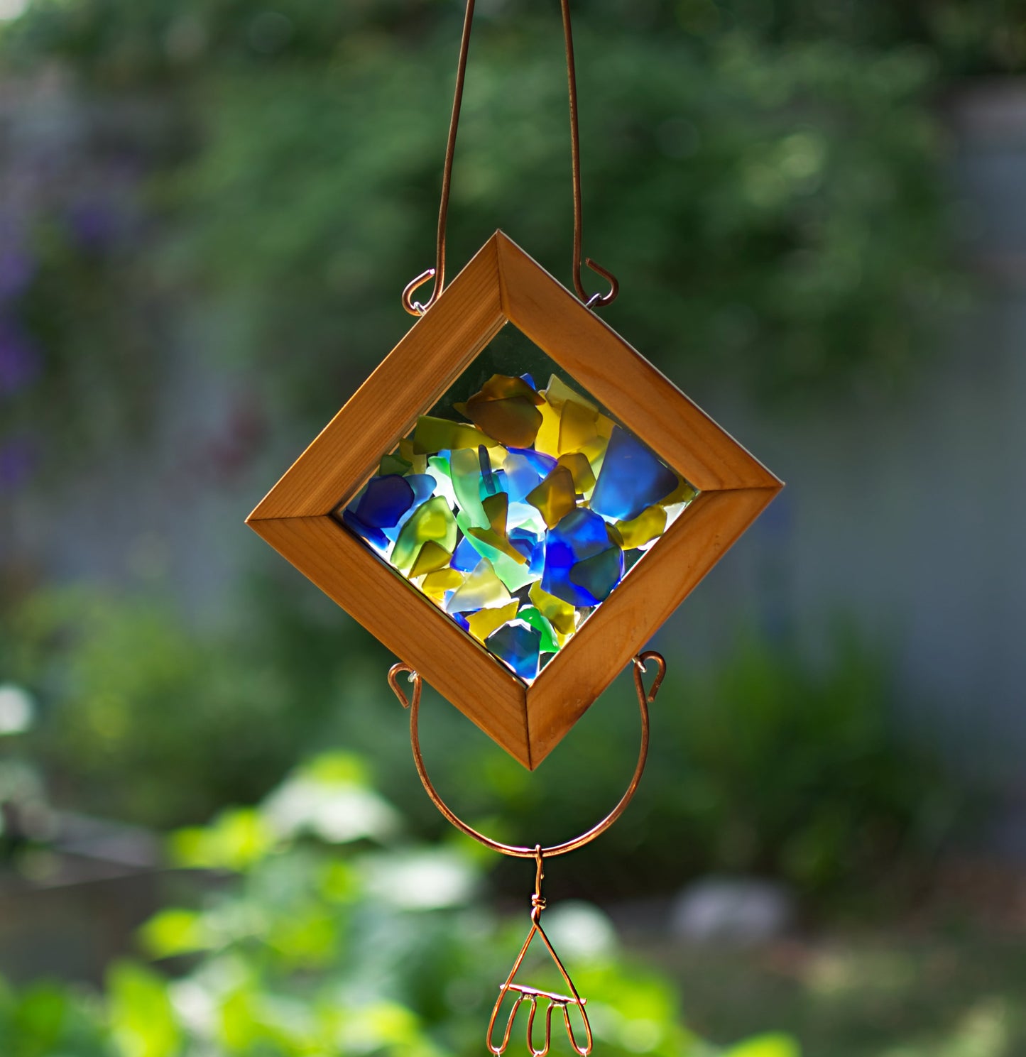 Wind Chime Kaleidoscope Beach Glass Outdoor Windchimes