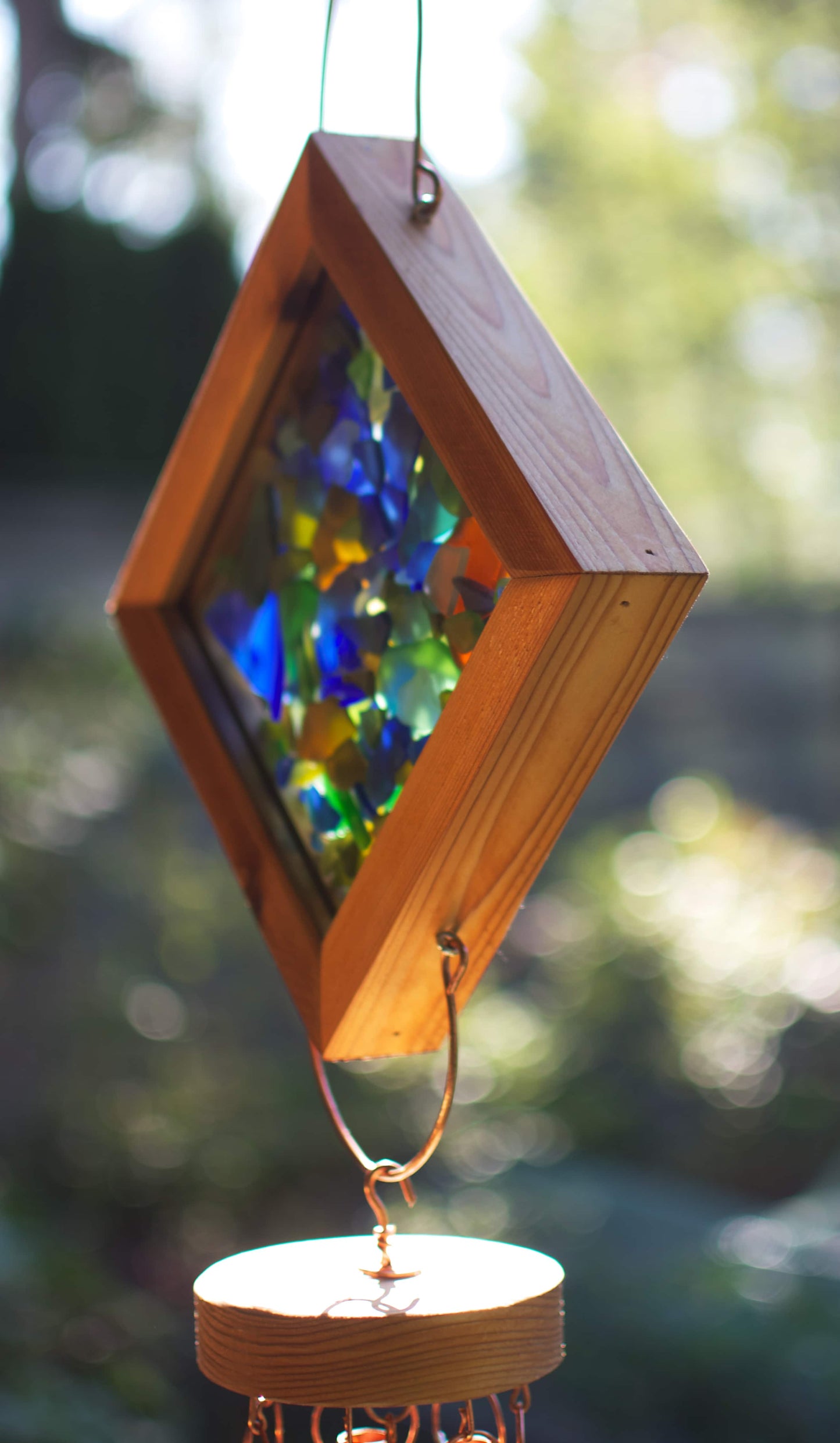 Kaleidoscope Wind Chime 7 Copper Chimes