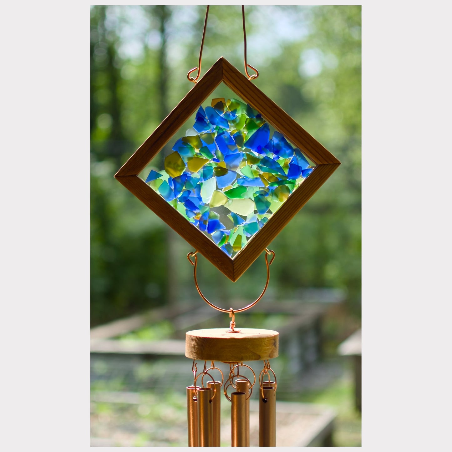 Detail, kaleidoscope wind chime.