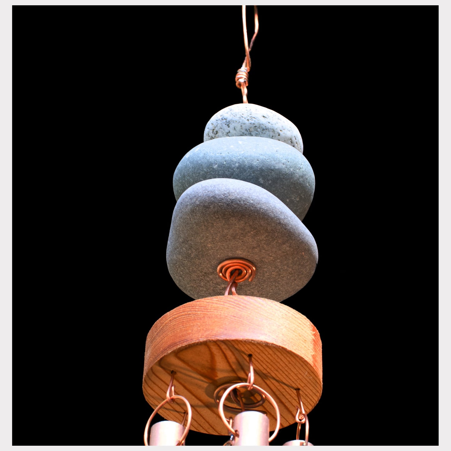 bottom view, zen wind chime