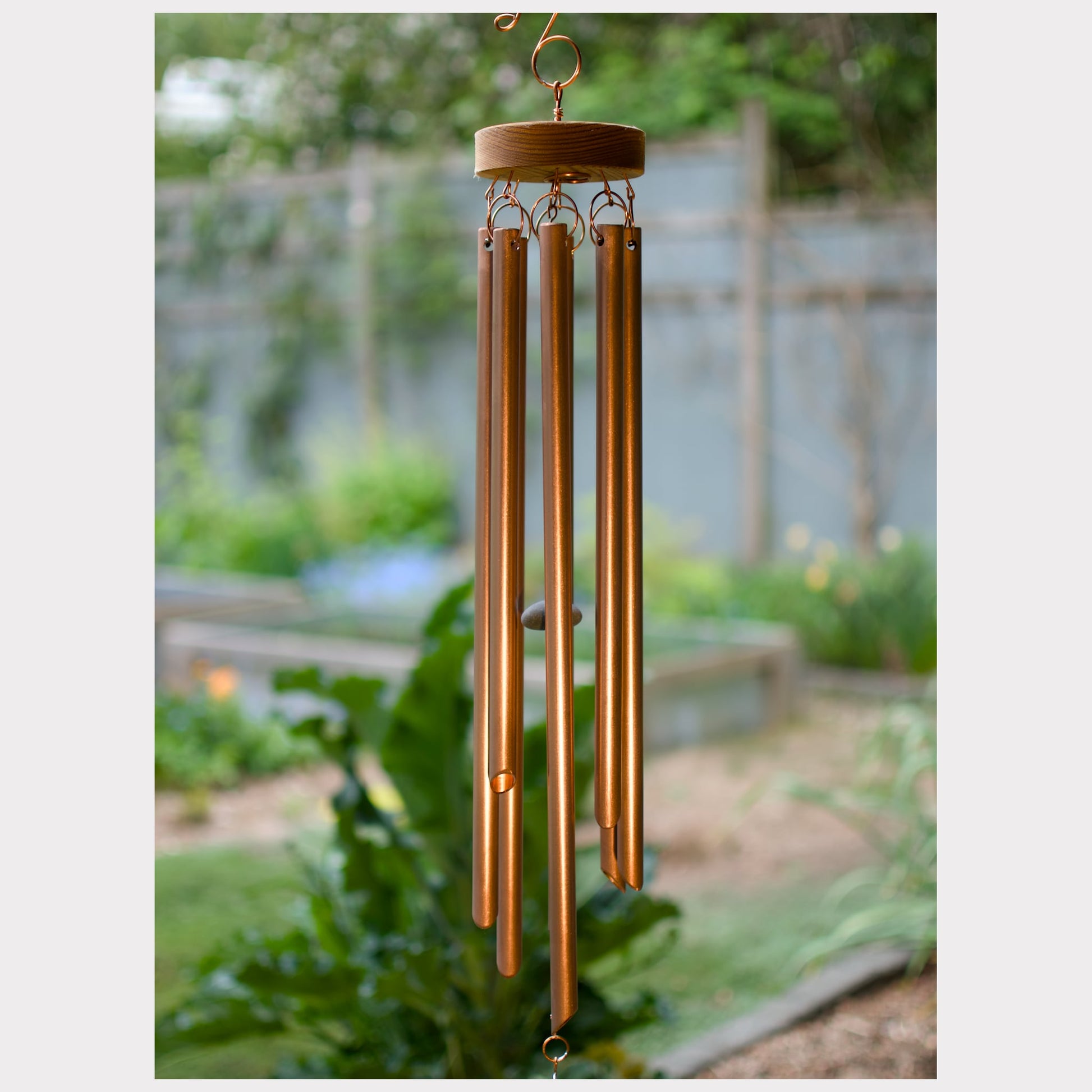 copper wind chime, 8 chimes