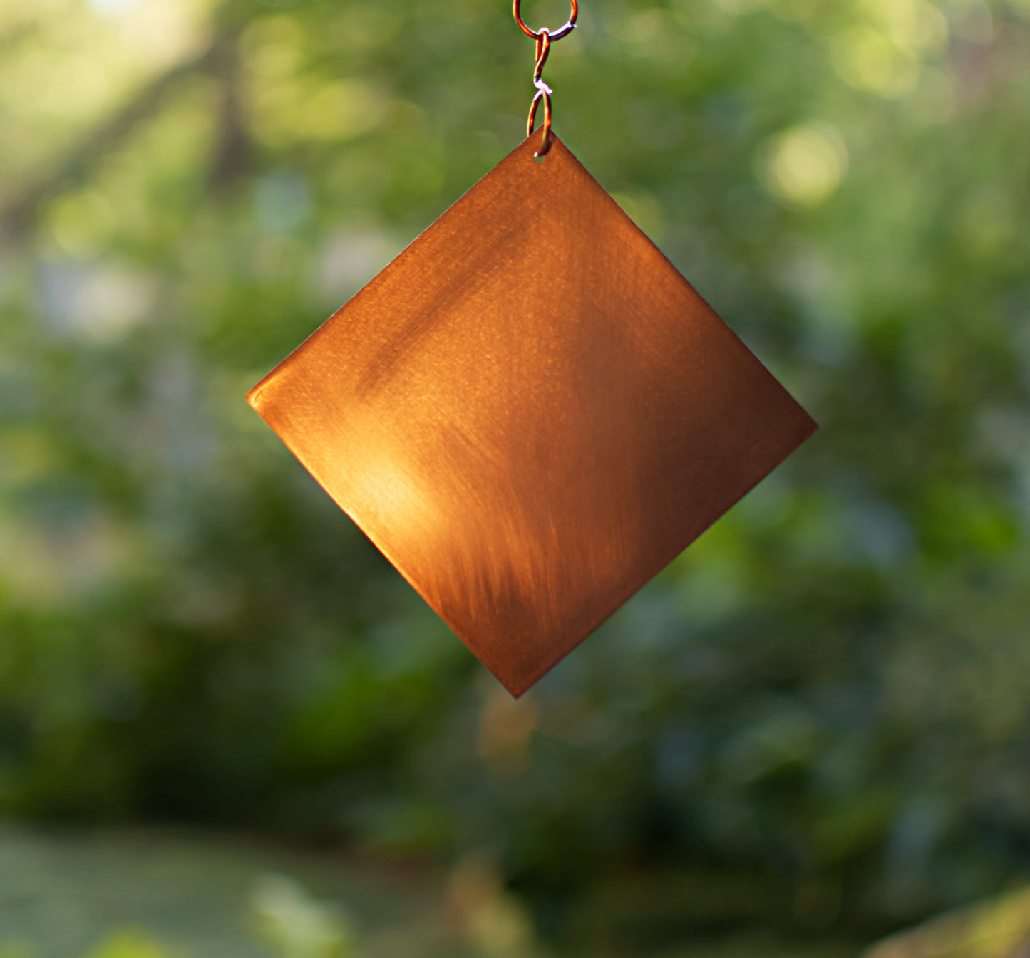 Wind Chime Zen Large Beach Stones Outdoor 7 Copper Chimes