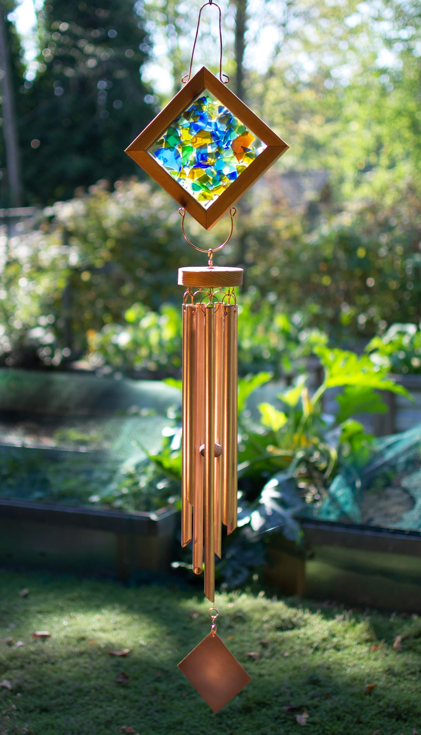 Kaleidoscope Wind Chime 7 Copper Chimes