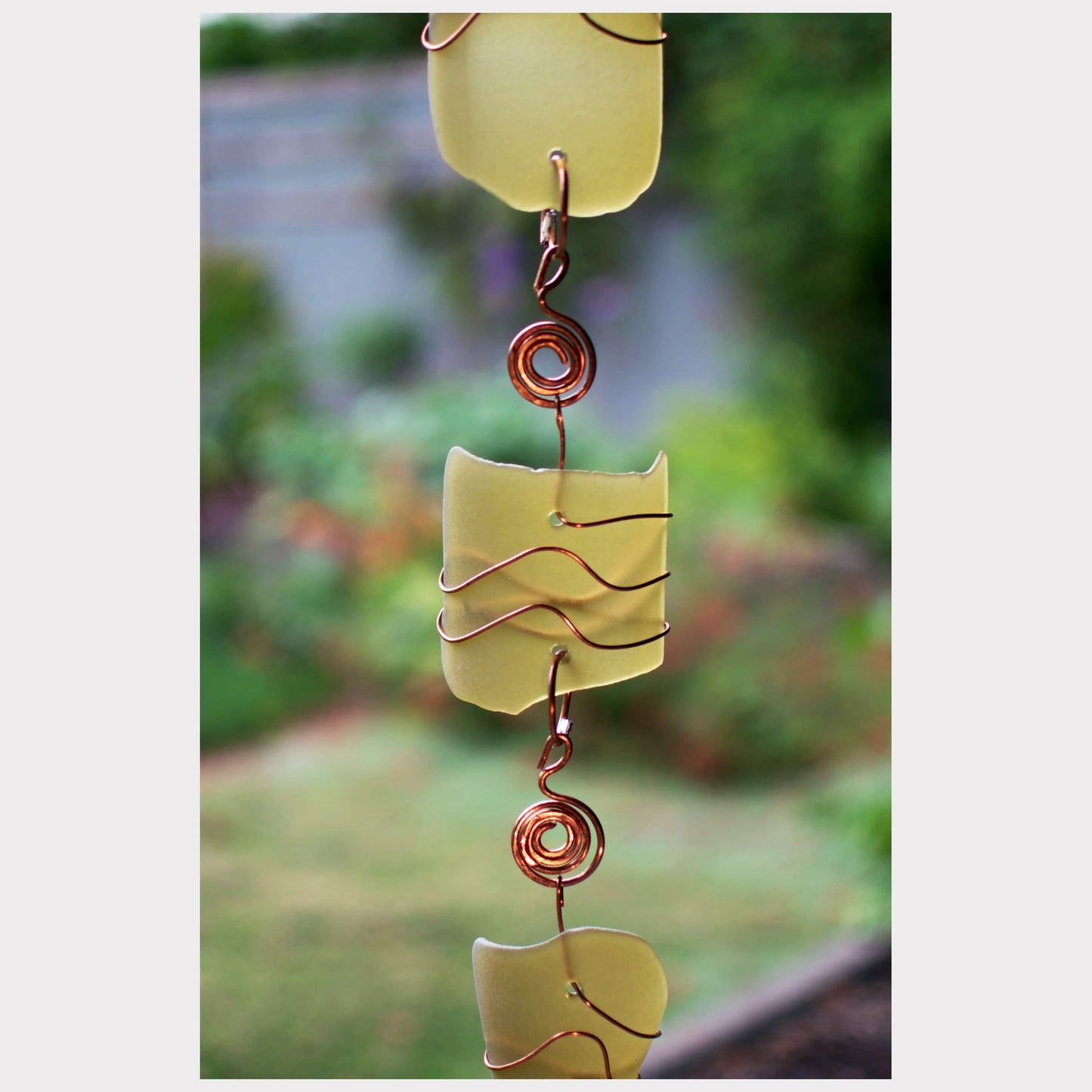 sea glass wind chime