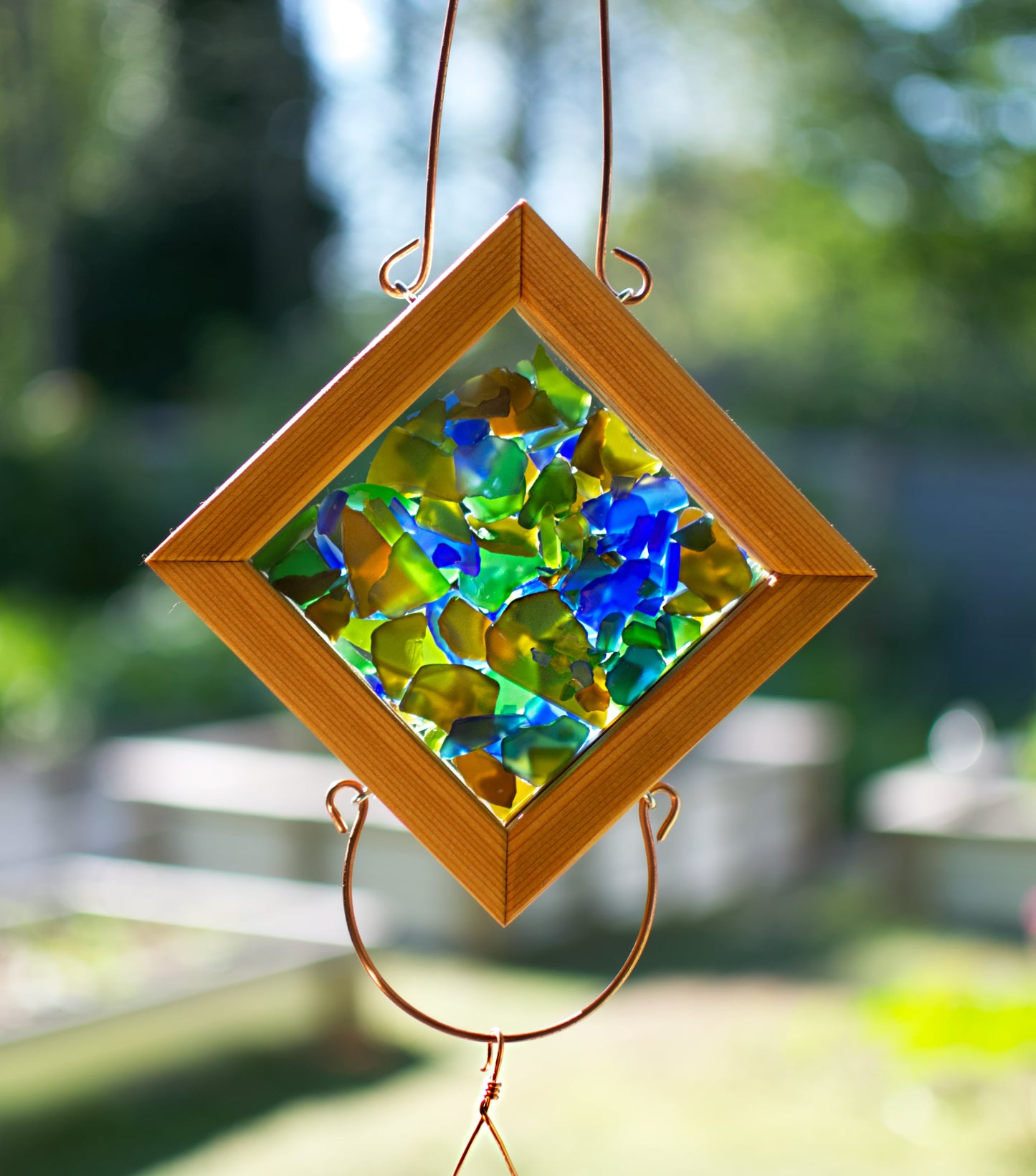 Wind Chime Kaleidoscope Beach Sea Glass Outdoor Windchimes