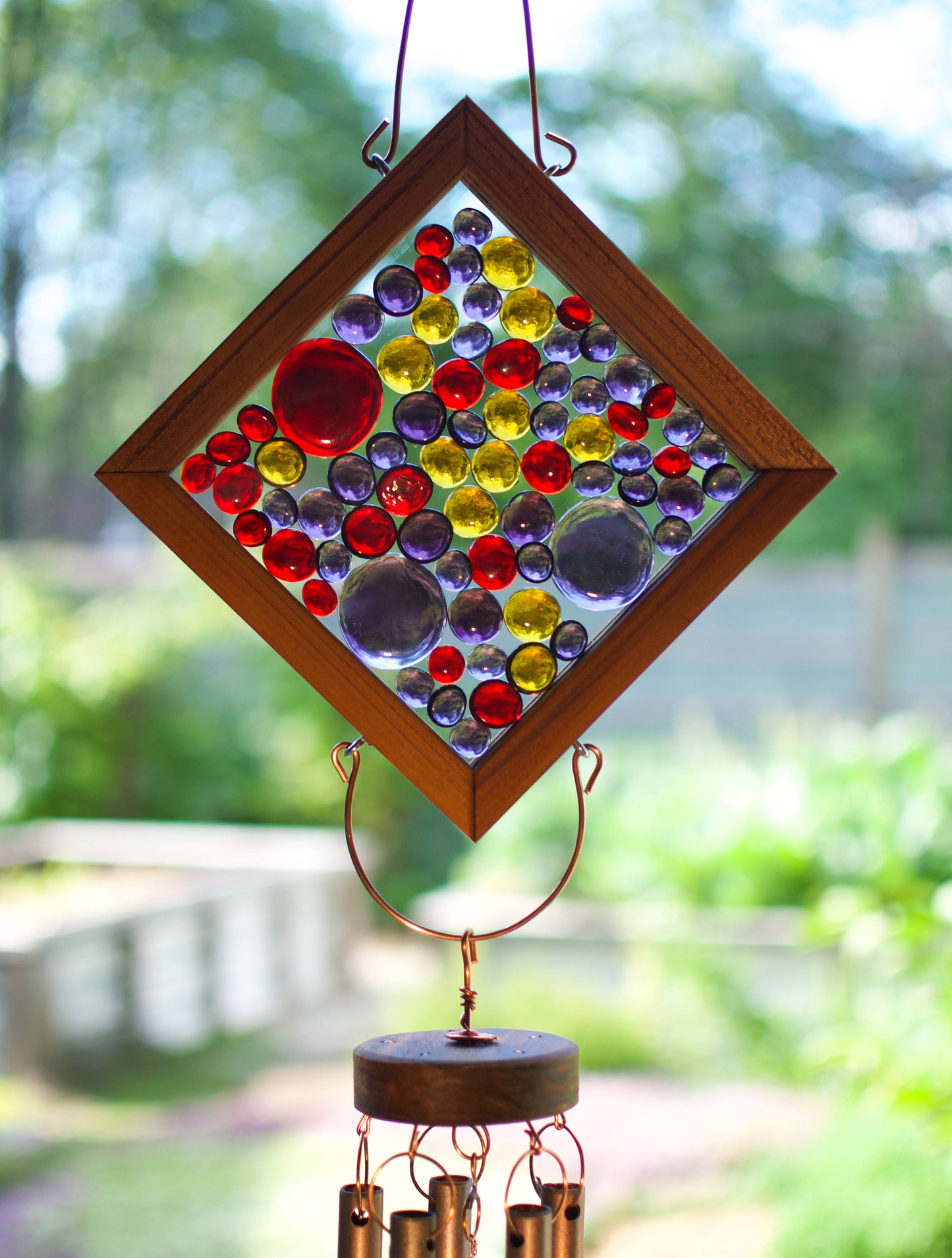 Wind Chime Outdoor Large Glass Copper Windchimes