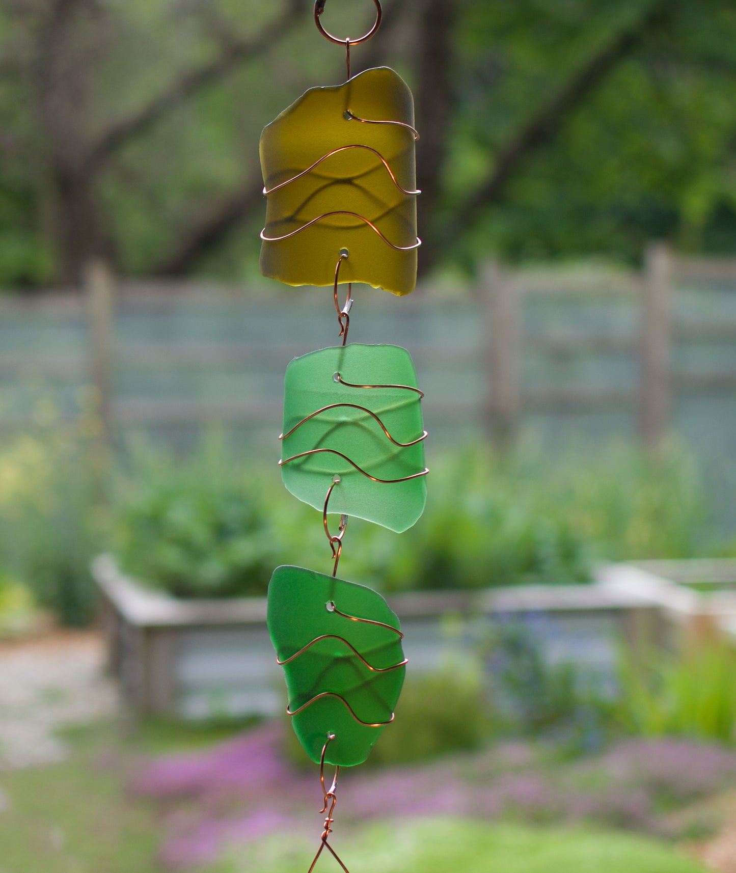 Artist-made sea glass