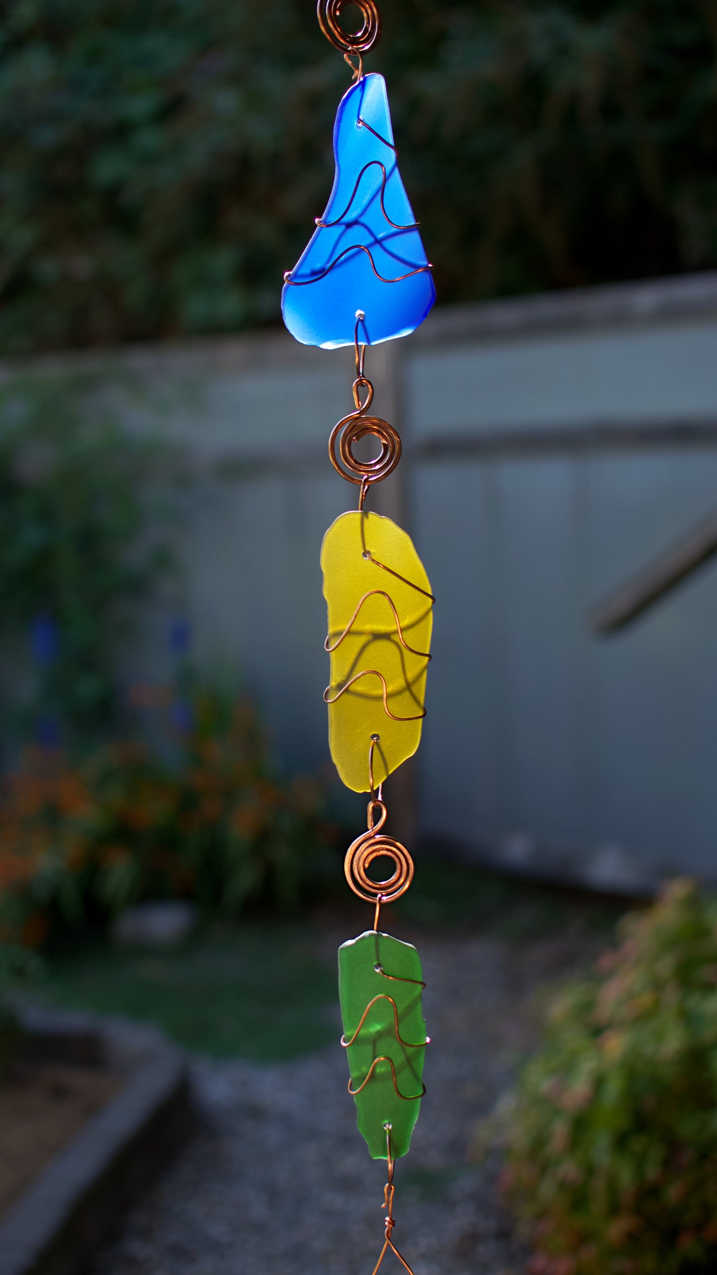 Wind Chime Suncatcher Verre Cuivre Outdoor Windchimes