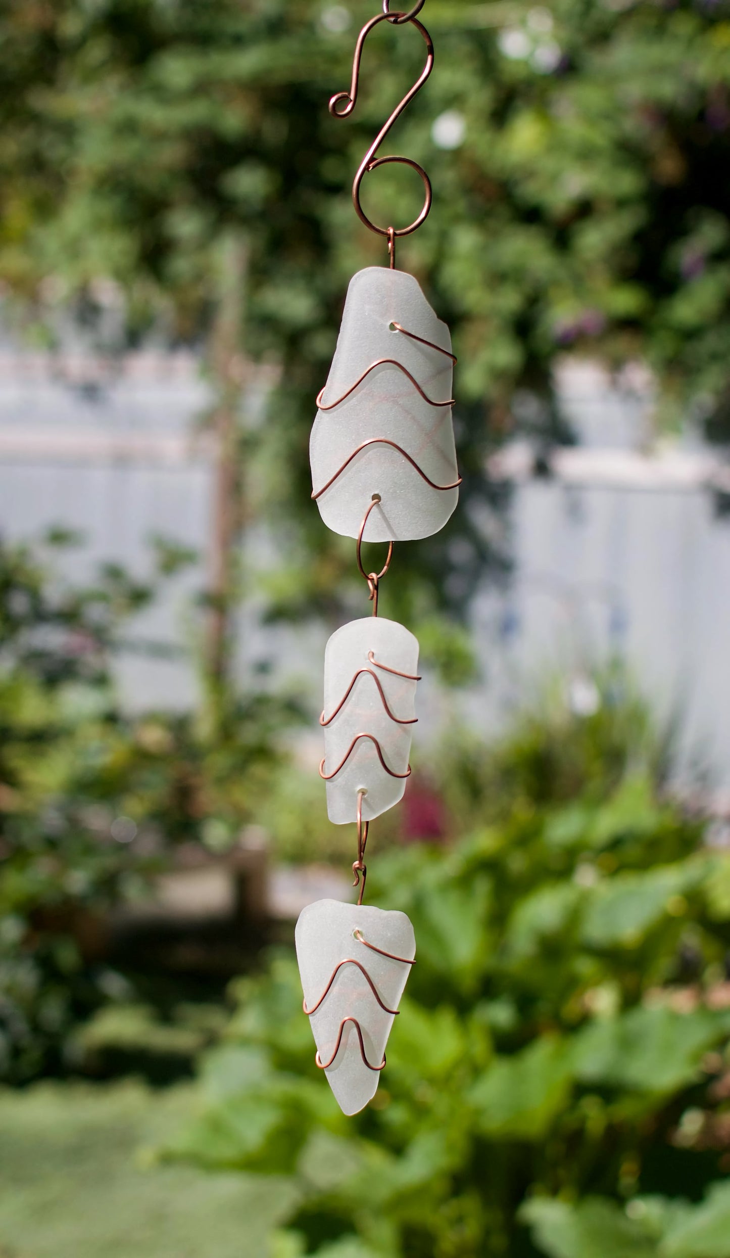 Glass and Copper Handcrafted Outdoor Sun Catcher