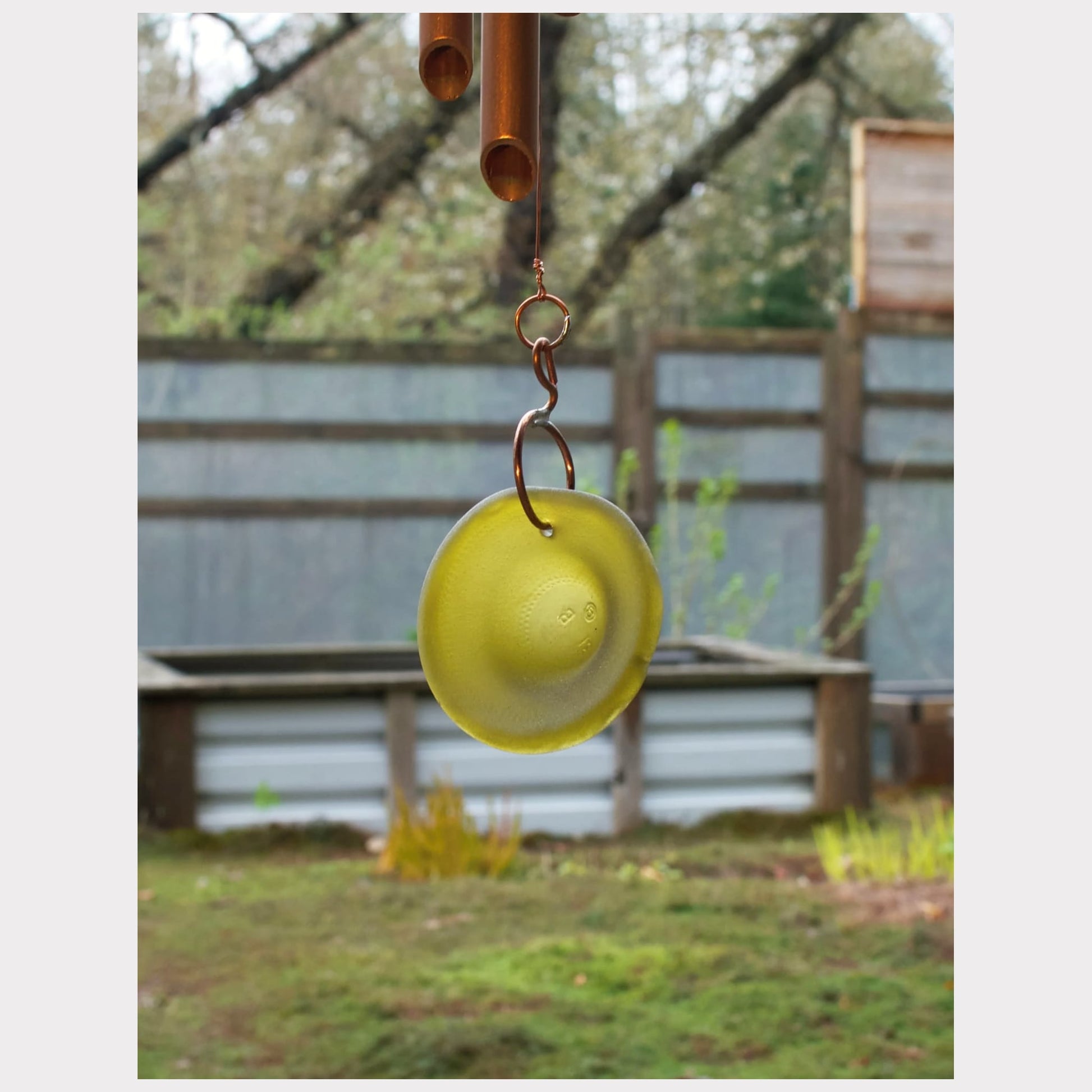 sea glass windsail for a wind chime