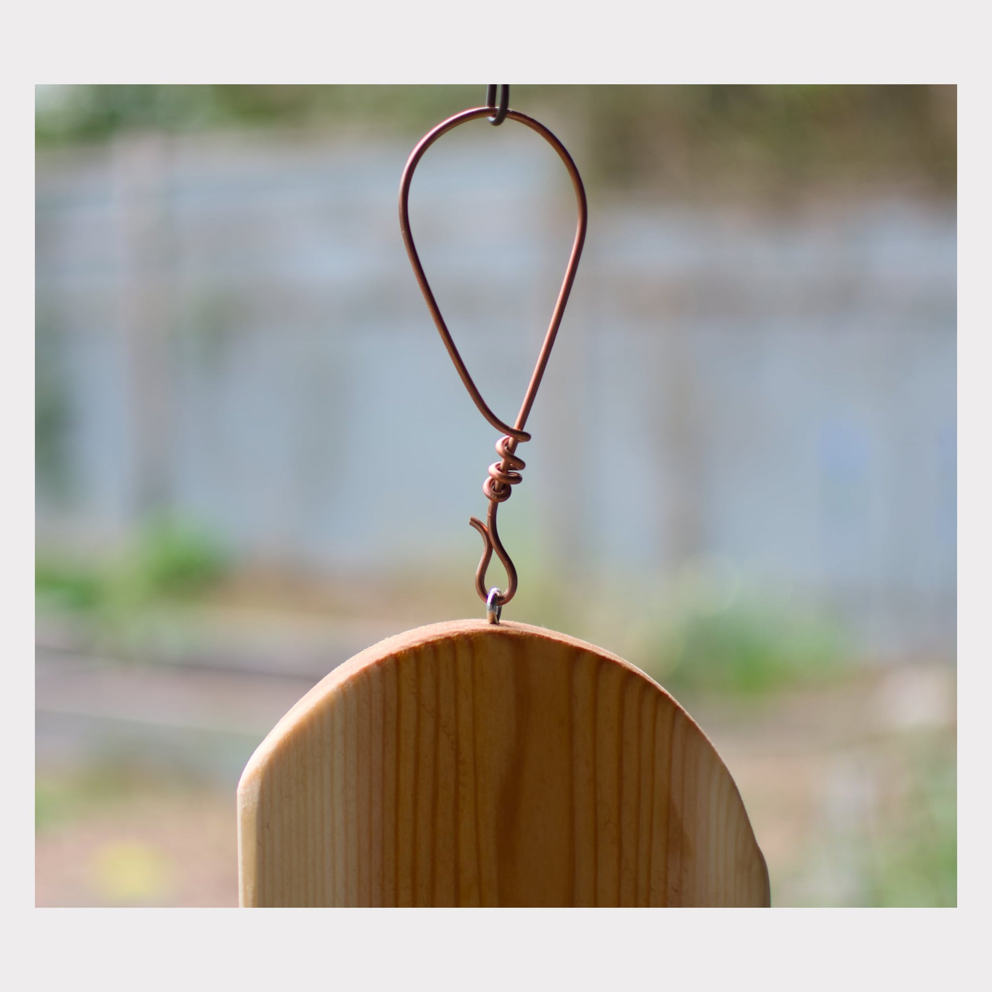 handmade copper loop hook