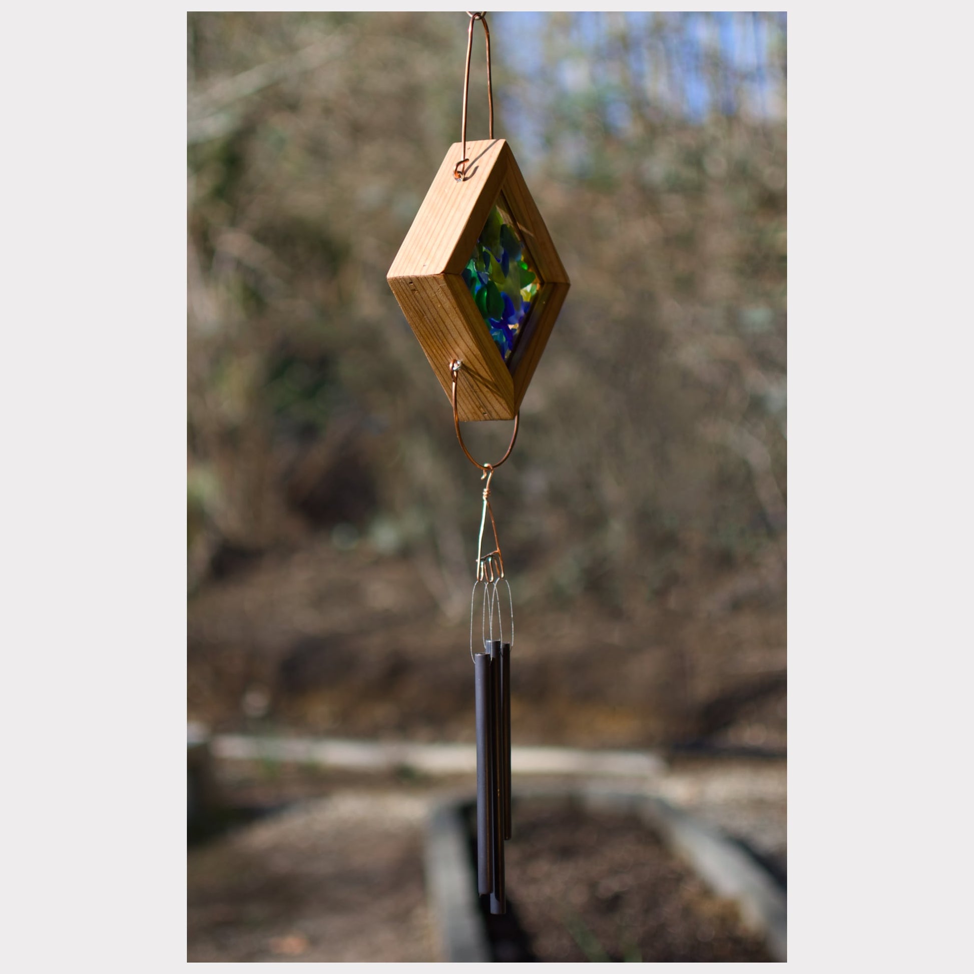 sideview, kaleidoscope wind chime