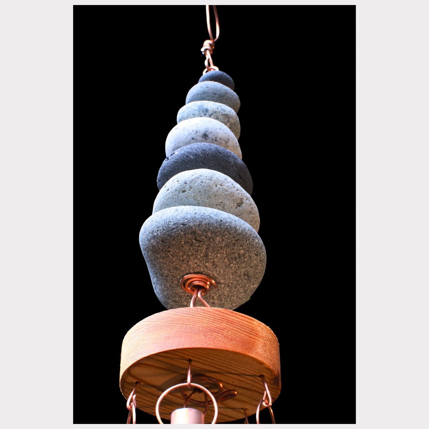 bottom view, zen wind chime