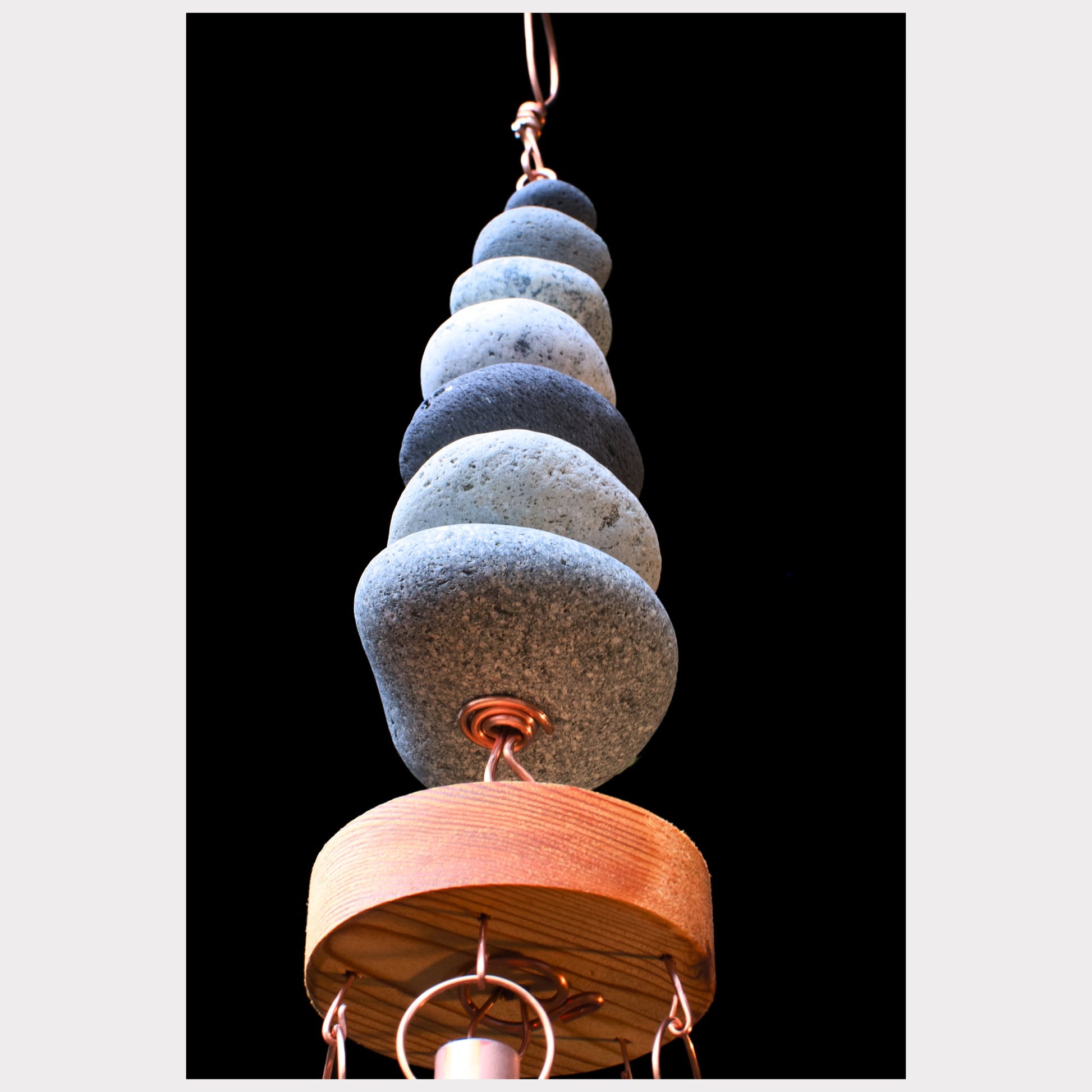bottom view, zen wind chime