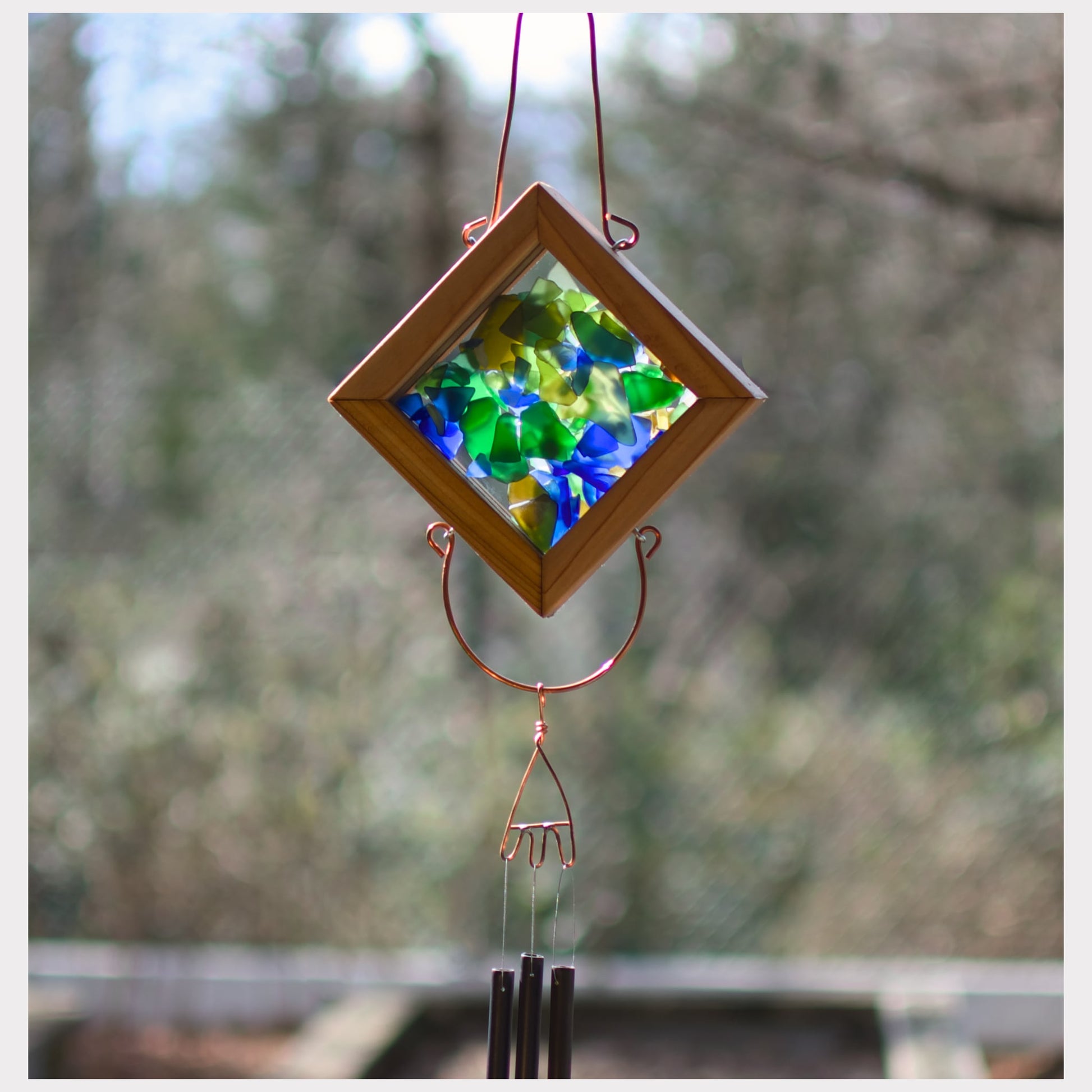 detail, kaleidoscope wind chime