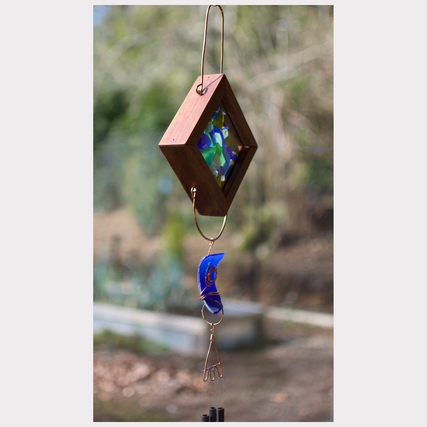 sideview, kaleidoscope wind chime