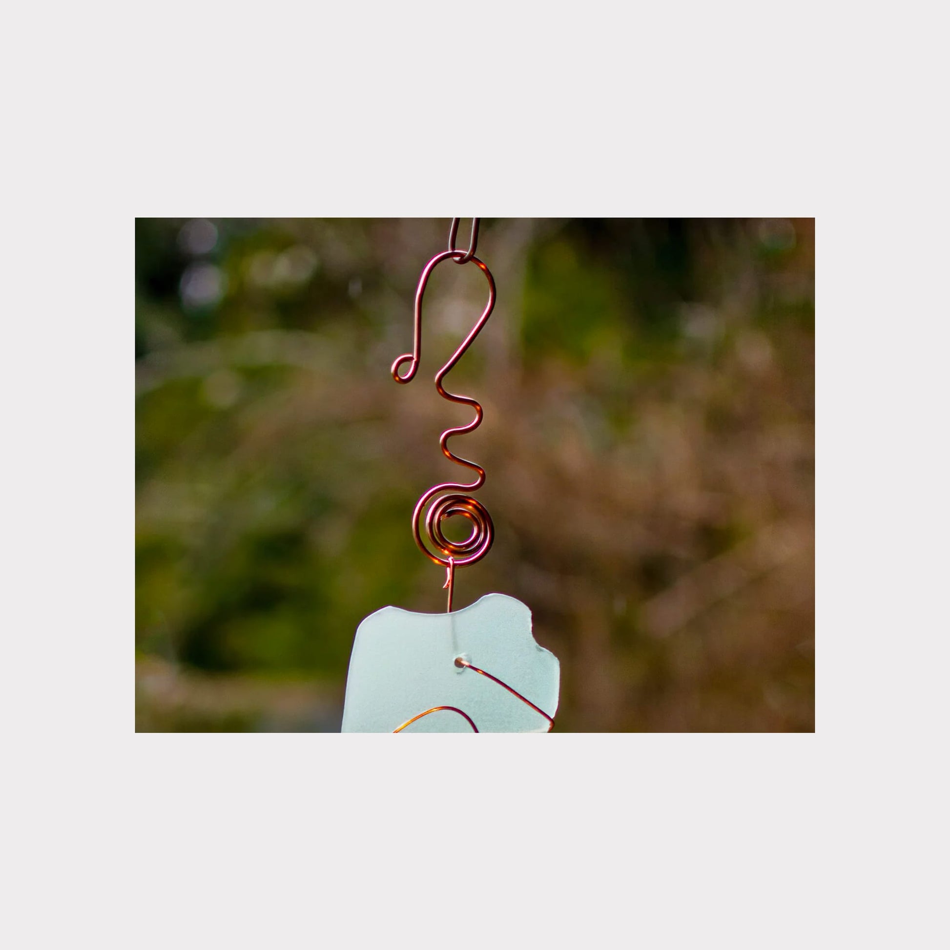 fancy spiral copper handmade copper hook