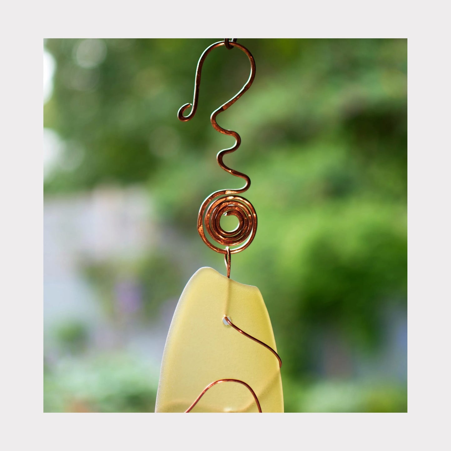 fancy spiral handmade copper hook