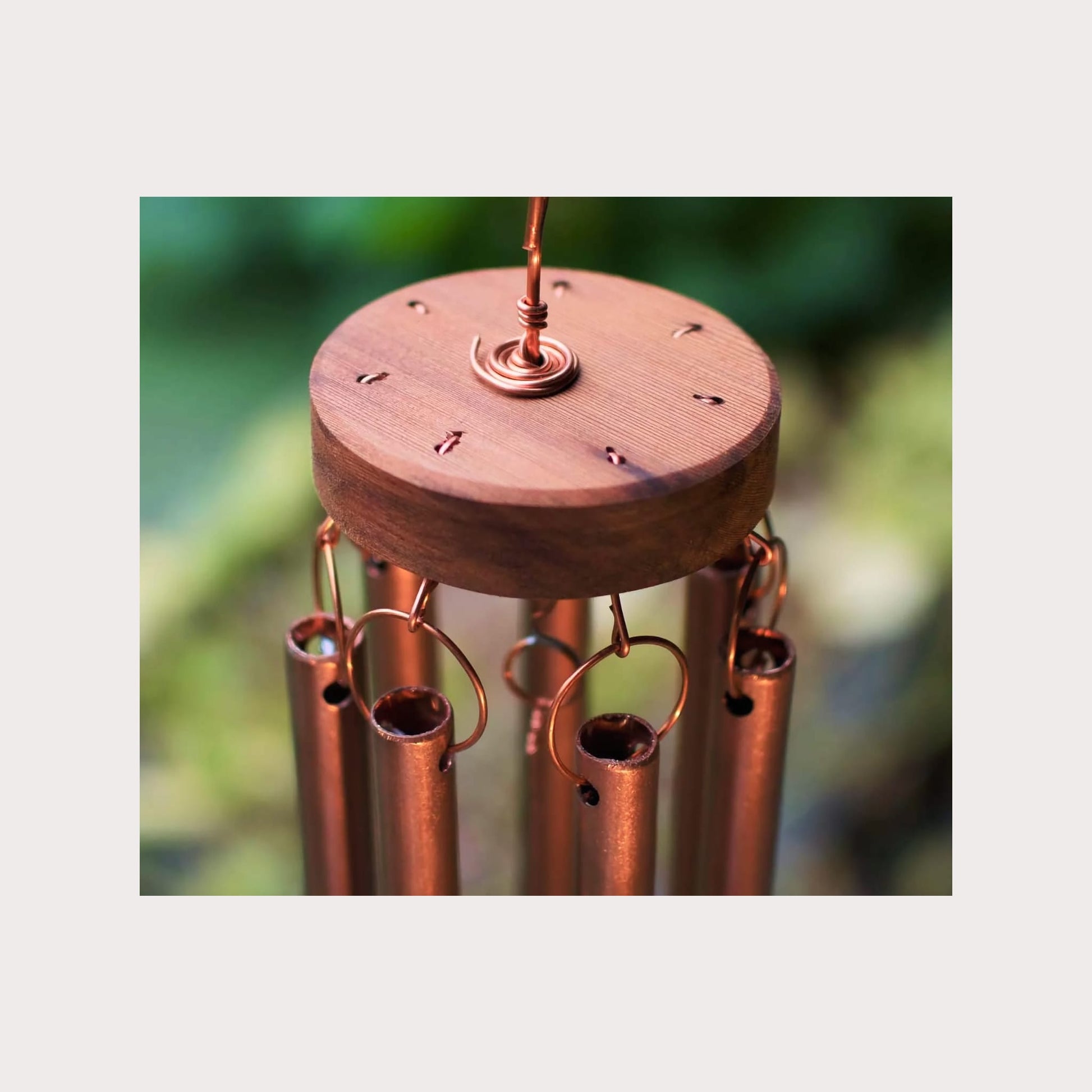 top of copper wind chimes