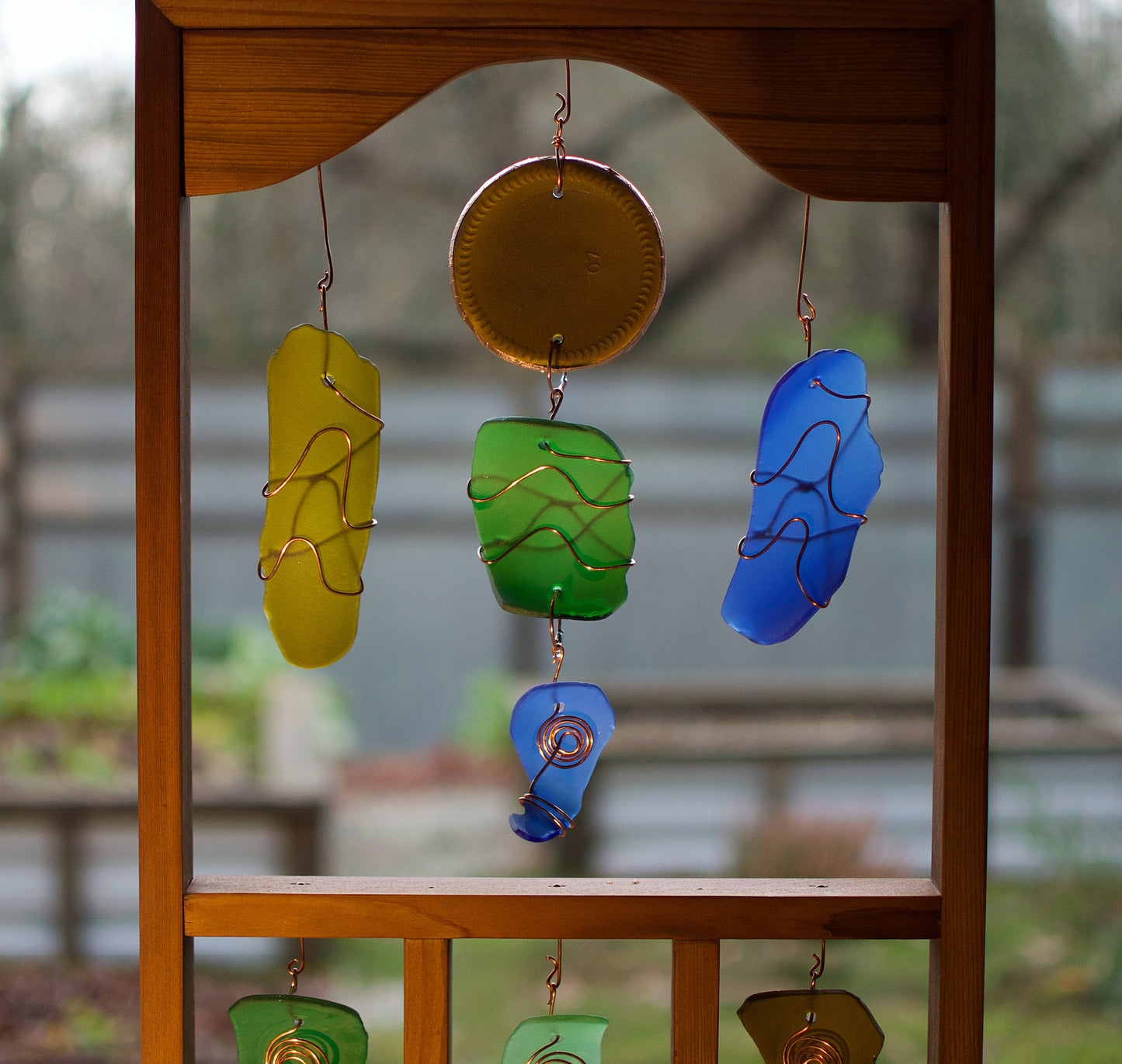 Suncatcher Sea Beach Verre Contemporain Encadré