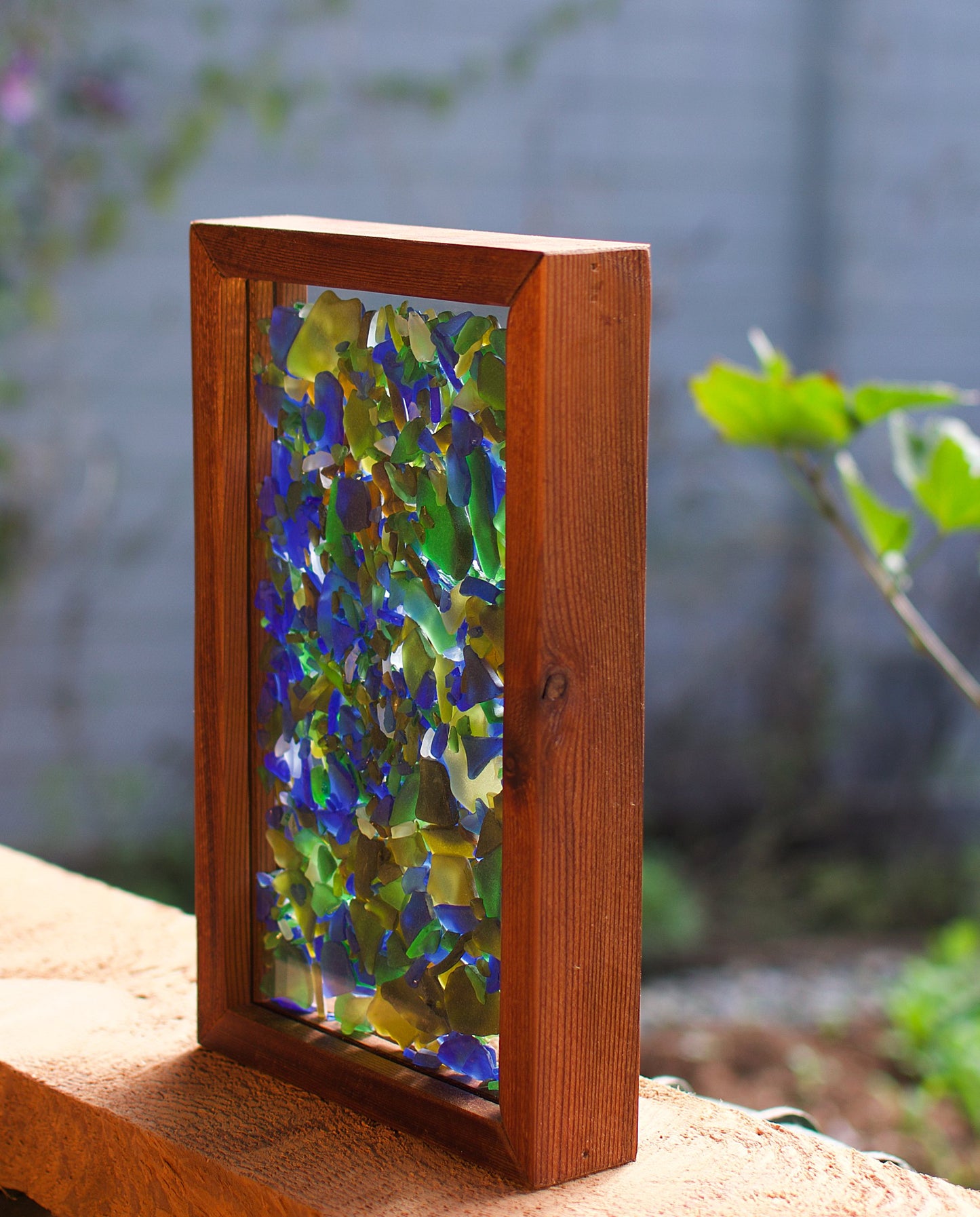 Suncatcher Freestanding Sea Glass Kaleidoscope Sun Catcher