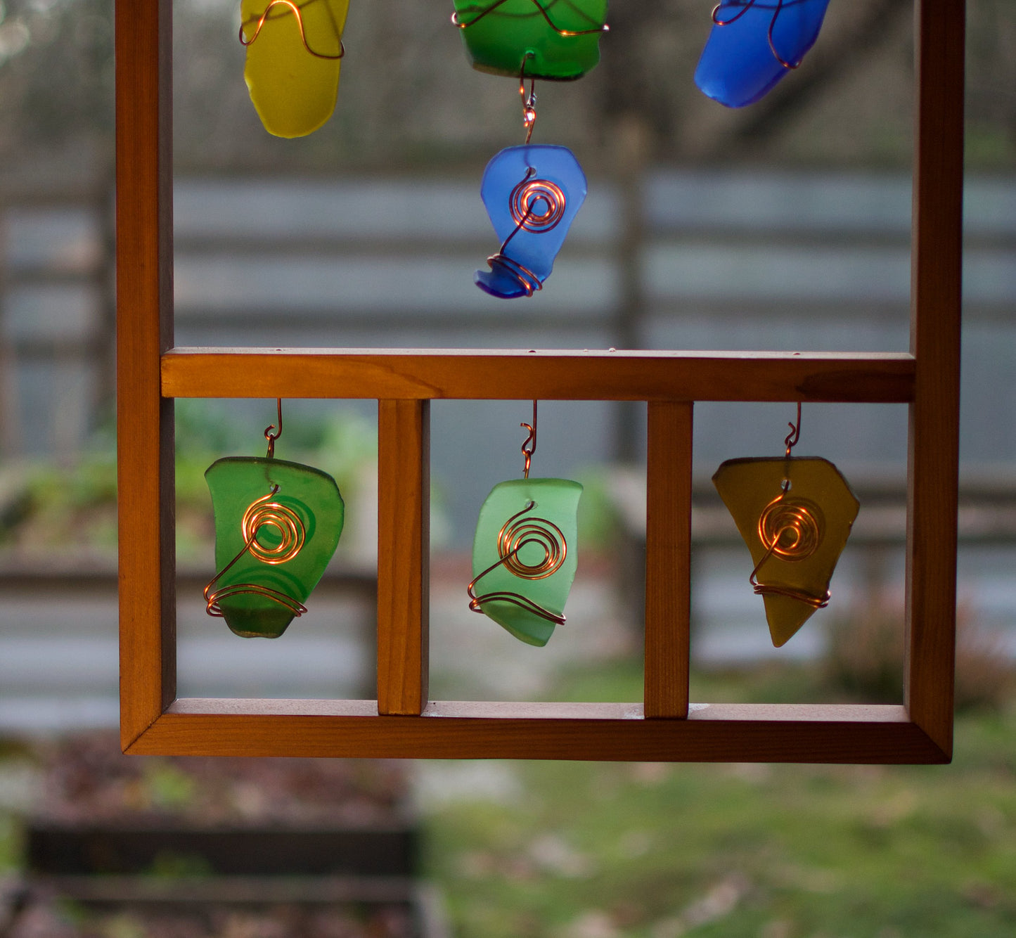 Suncatcher Sea Beach Verre Contemporain Encadré