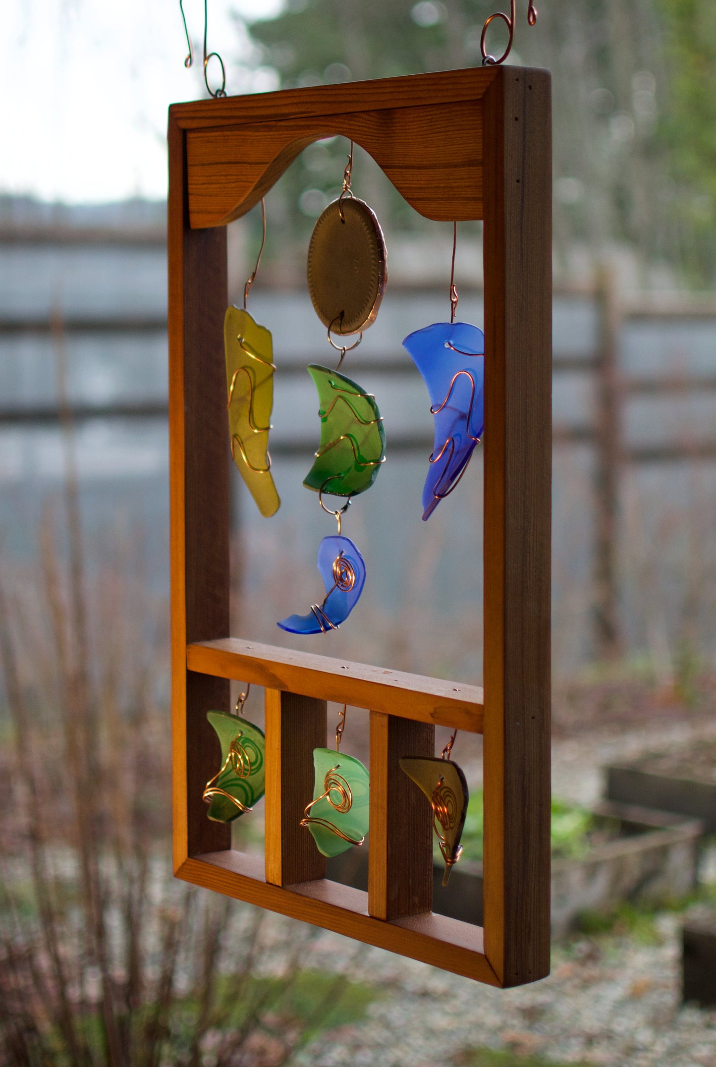 Suncatcher Sea Beach Verre Contemporain Encadré