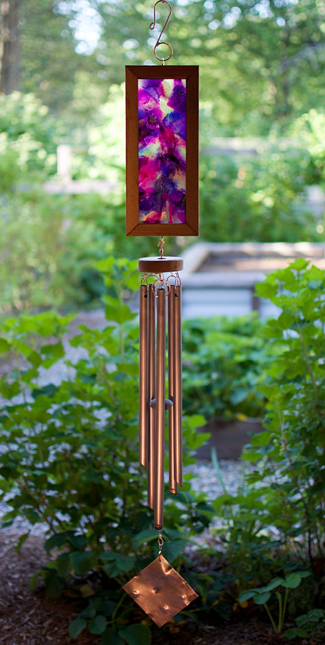 Carillon éolien couleurs vives grand carillon éolien extérieur