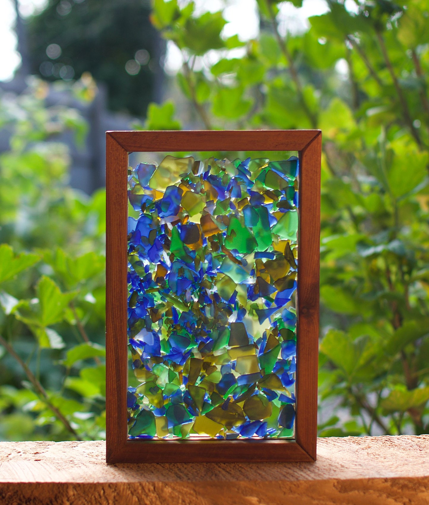 Suncatcher Freestanding Sea Glass Kaleidoscope Sun Catcher