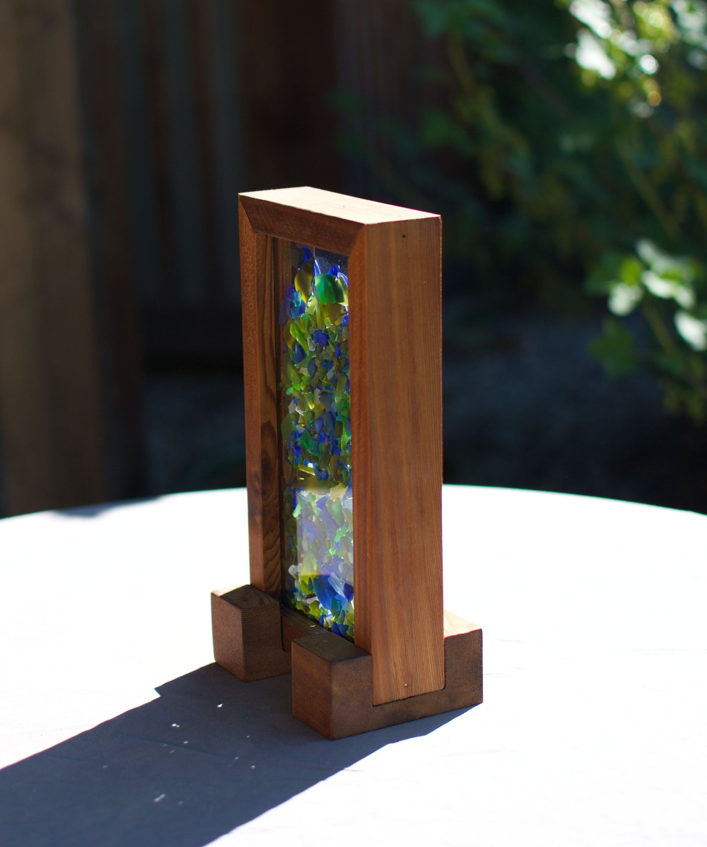 Colorful Windowsill Sea Glass Freestanding Suncatcher