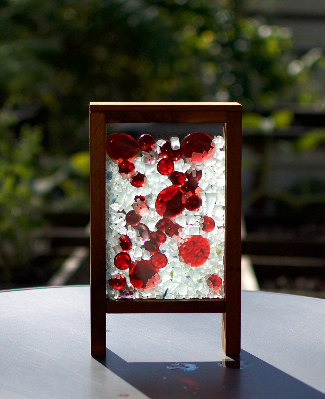 Suncatcher Red Glass Windowsill Sun Catcher Freestanding - Coast Chimes - 1