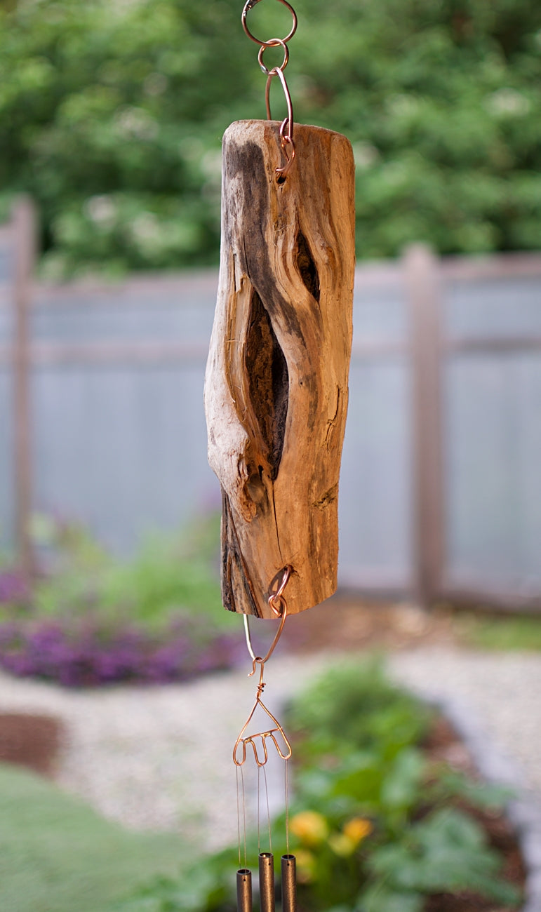 Outdoor Driftwood West Coast Wind Chime