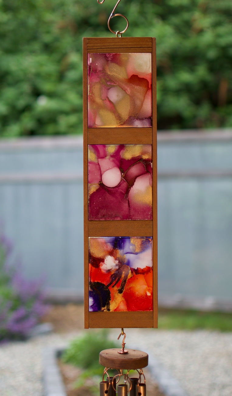 Wind Chime Original Art Outdoor Copper Large Windchimes