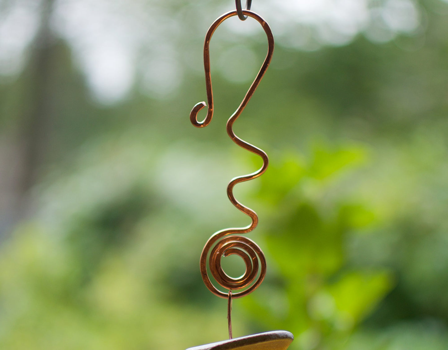 Carillon éolien en cuivre coloré en verre de mer extérieur