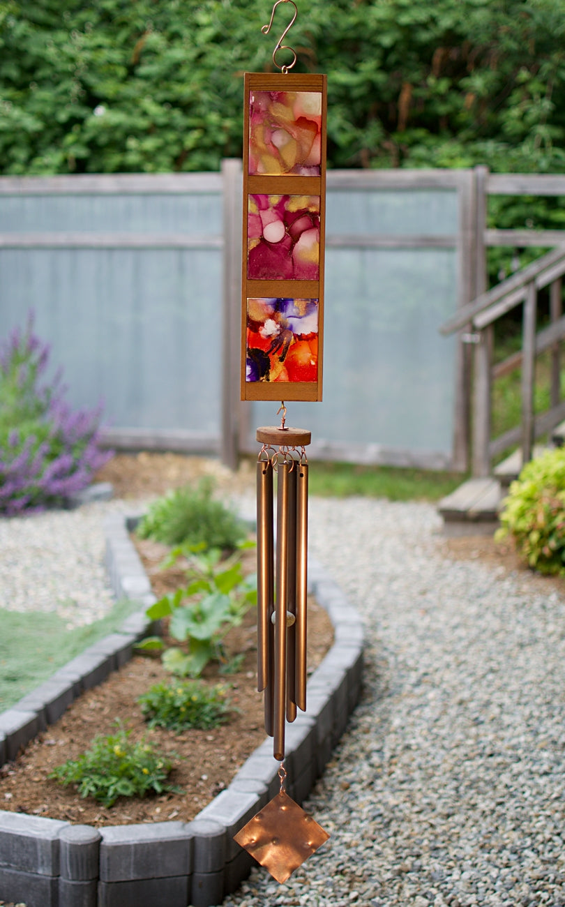 Wind Chime Original Art Outdoor Copper Large Windchimes