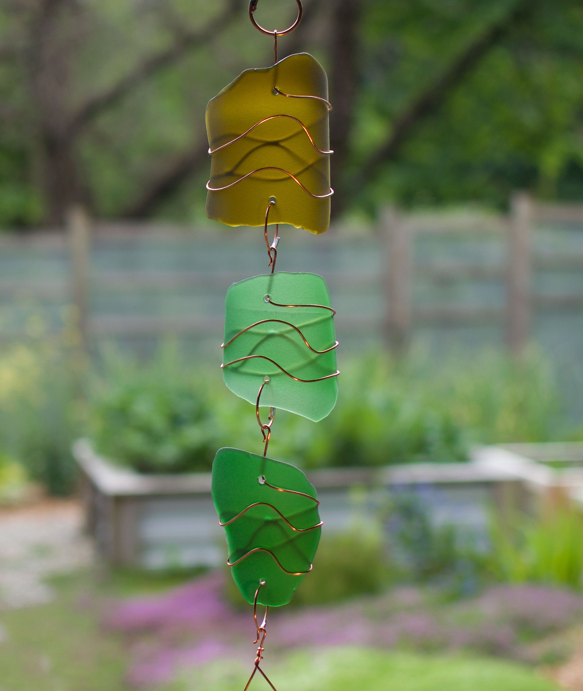 Artist-made sea glass