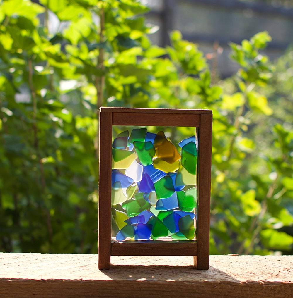 Suncatcher Freestanding Sea Glass Kaleidoscope