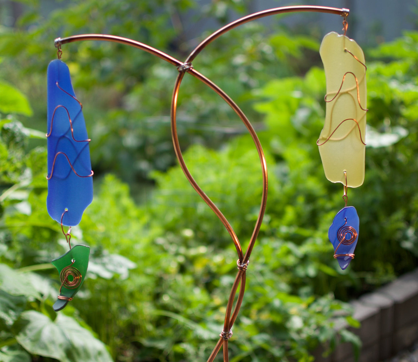 Attrape-soleil autoportant Beach Stone Beach Glass Double Sun Catcher