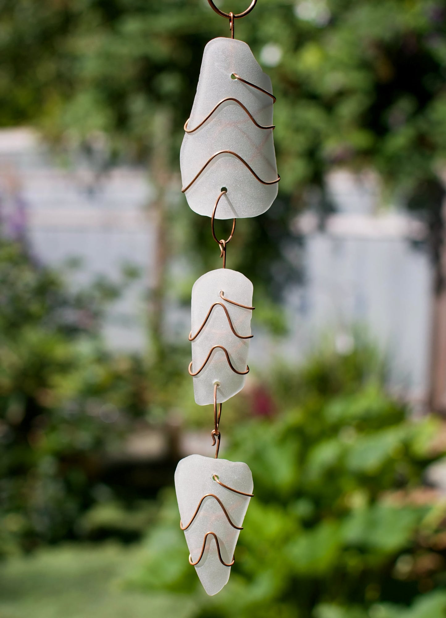 Glass and Copper Handcrafted Outdoor Sun Catcher