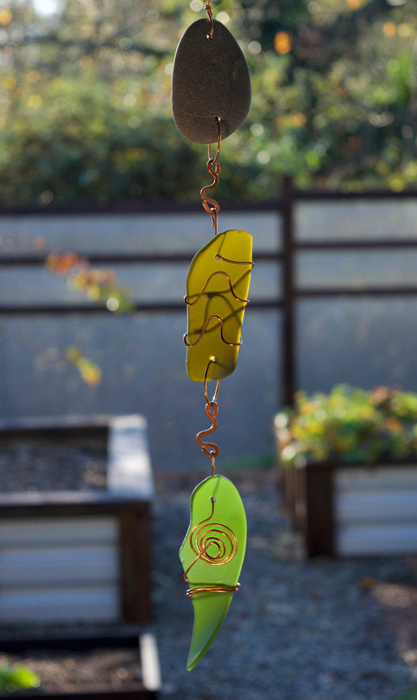 Suncatcher Sea Glass Beach Stone Indoor Outdoor - Coast Chimes - 2