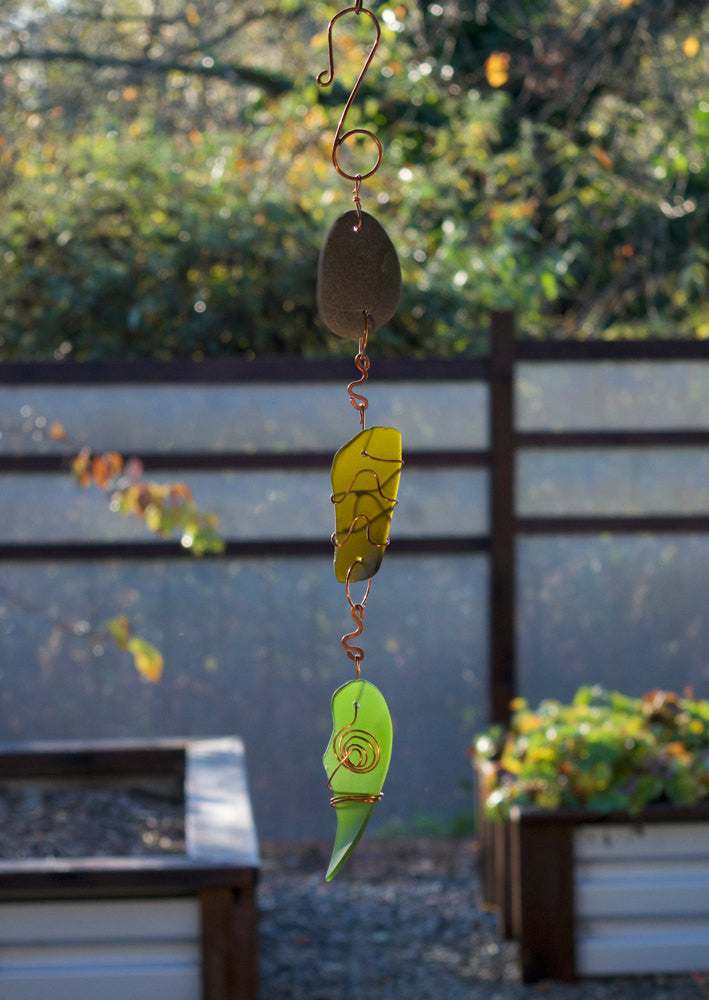 Suncatcher Sea Glass Beach Stone Indoor Outdoor - Coast Chimes - 1