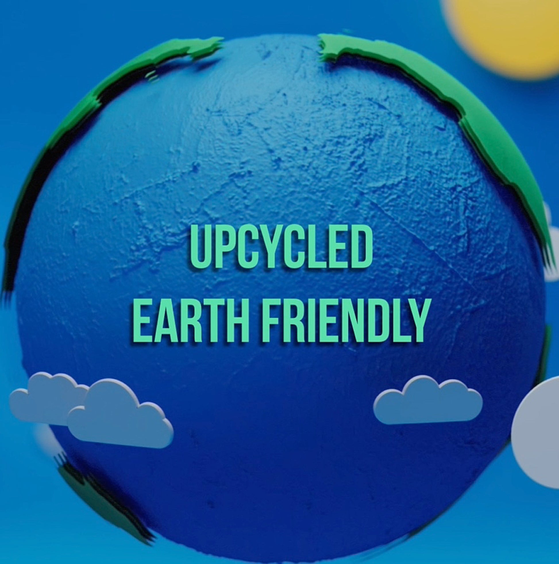 graphic, upcycled earth friendly